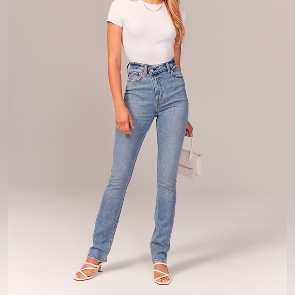 Abercrombie & Fitch Denim - Abercrombie & Fitch 90s straight ultra High Rise curve love jeans - 6